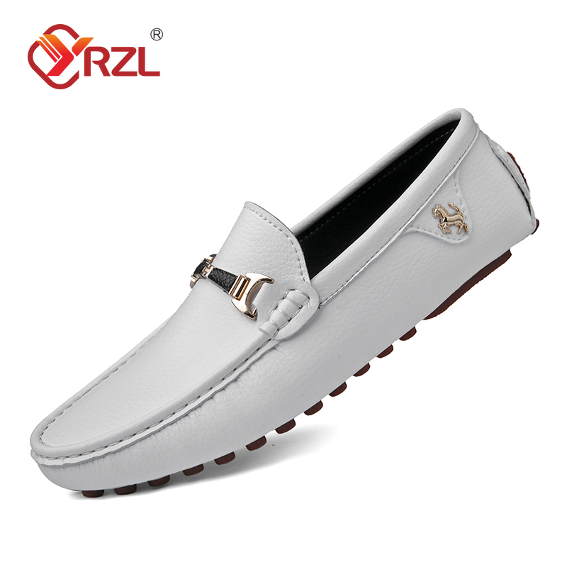 Men'S Luxury Formal Wear Brands - YRZL Loafers Men Shoes PU Leather