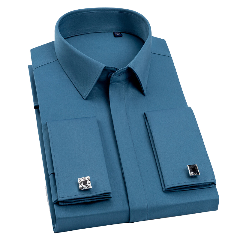 Dress Shirt French Cuff - Men's French Cufflink Shirt Bamboo Fiber
