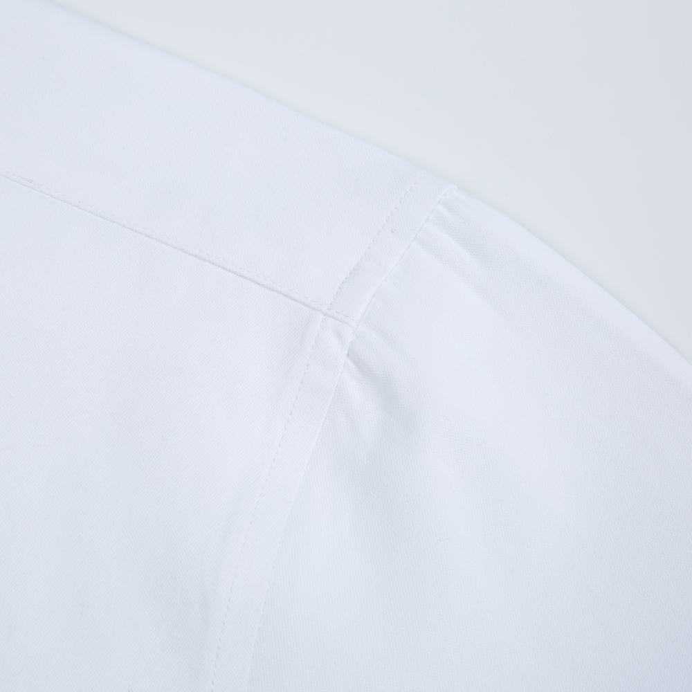 White Solid Color Men's Long S - đánh giá và giá Men Formal Office Wear Shirts