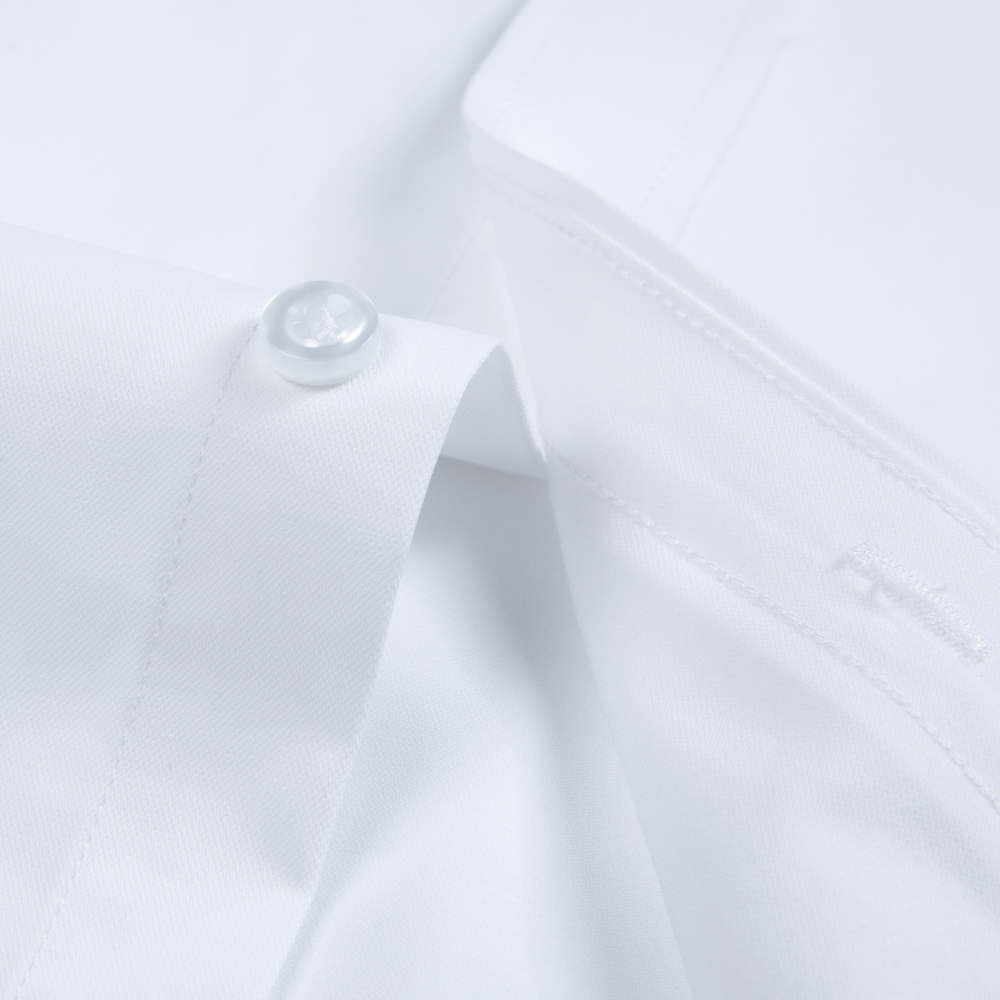 White Solid Color Men's Long S - đánh giá và giá Men Formal Office Wear Shirts