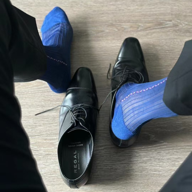 Male Dress Socks Blue Black Fo - đánh giá và giá Men Formal Party Wear Dress