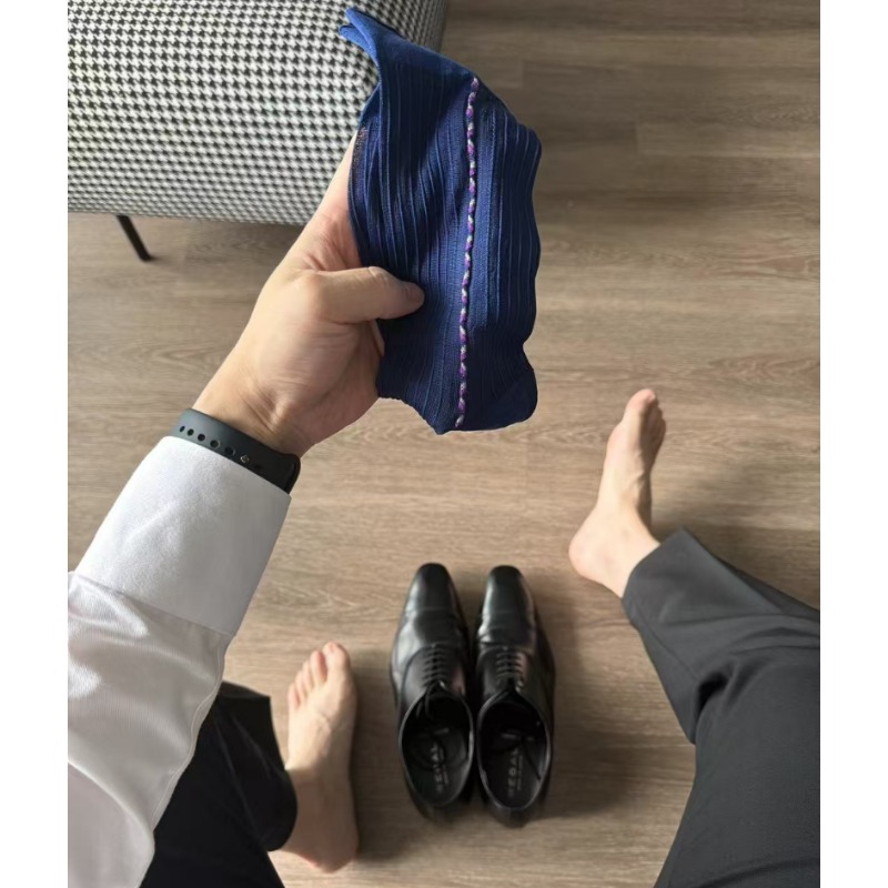 Male Dress Socks Blue Black Fo - đánh giá và giá Men Formal Party Wear Dress