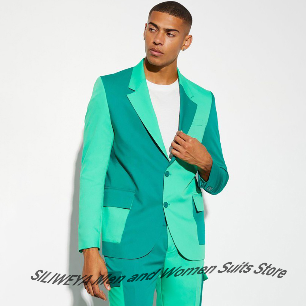 Stylish Men's Two-Tone Turquoi - đánh giá và giá Men Formal Party Wear Dress