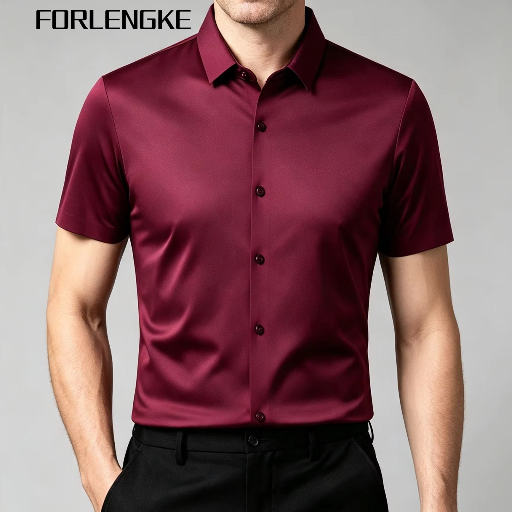 FORLENGKE Men's Business Solid - đánh giá và giá Men Formal Office Wear Shirts
