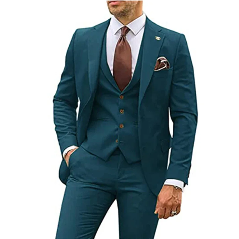 Men's Suit for Wedding 3 Piece - đánh giá và giá Men Formal Party Wear Dress