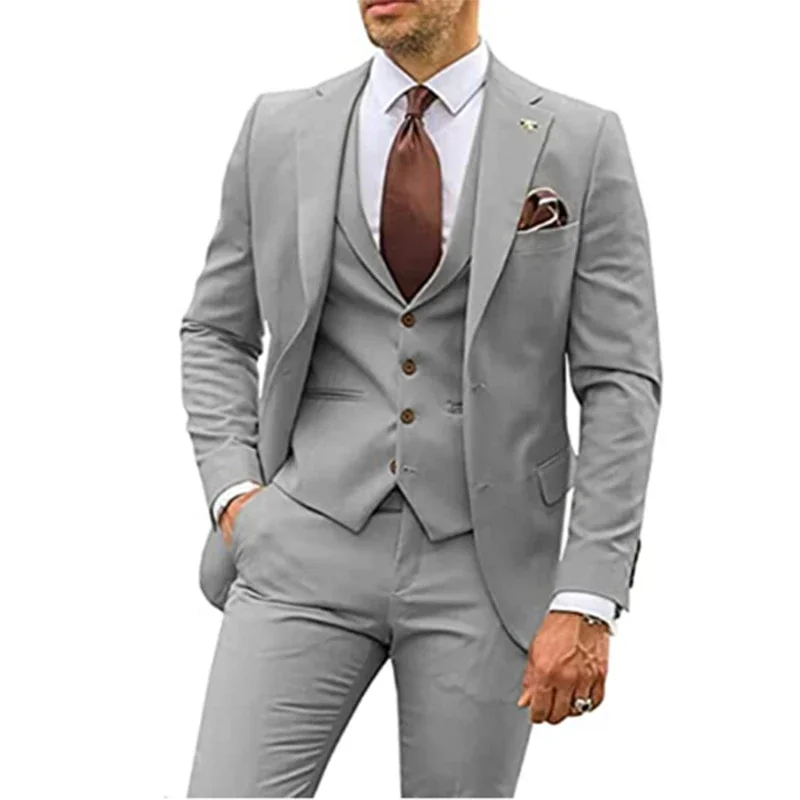Men's Suit for Wedding 3 Piece - đánh giá và giá Men Formal Party Wear Dress